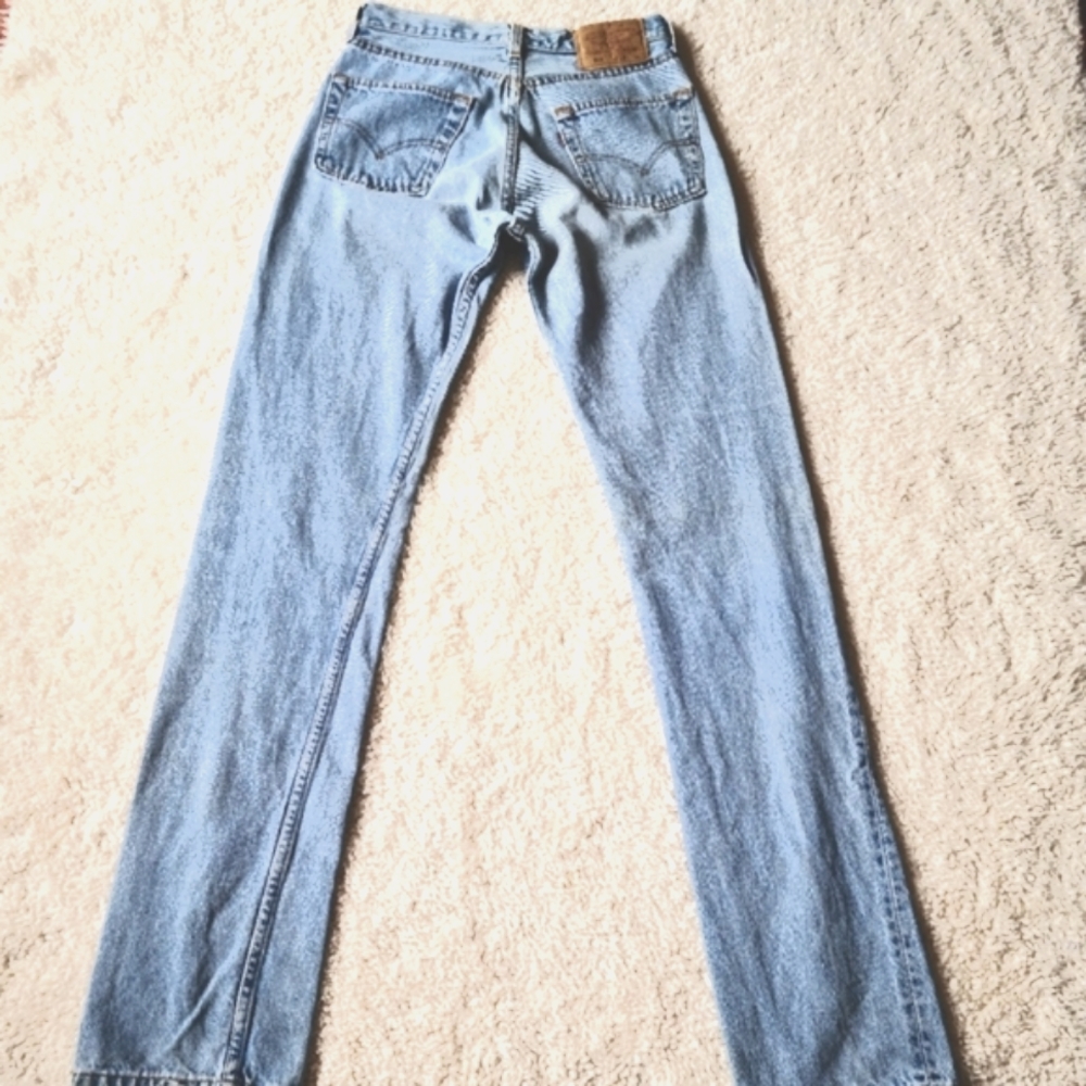 2x HP🎊🦋HP🦋🎊LEVI'S VINTAGE 501 BUTTONFLY JEANS - Picture 6 of 7